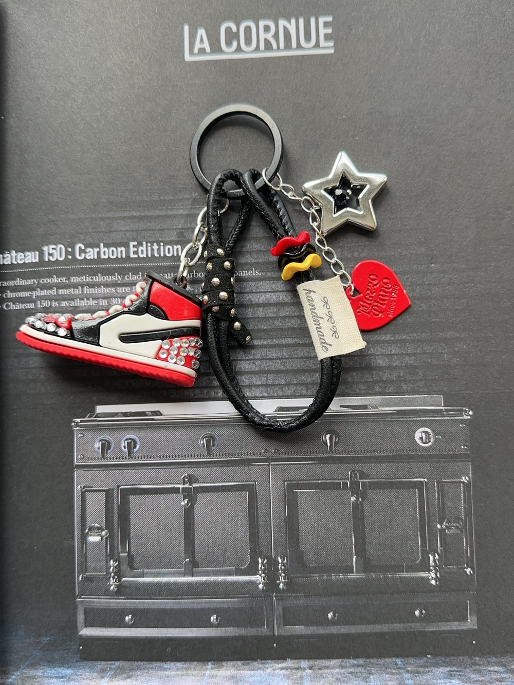 Christian louboutine  inspired Sneaker Keychain Bag Charm